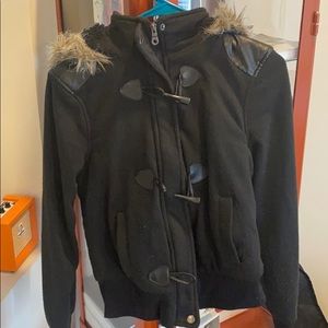 Girls Jacket w/ Faux Fur Hood